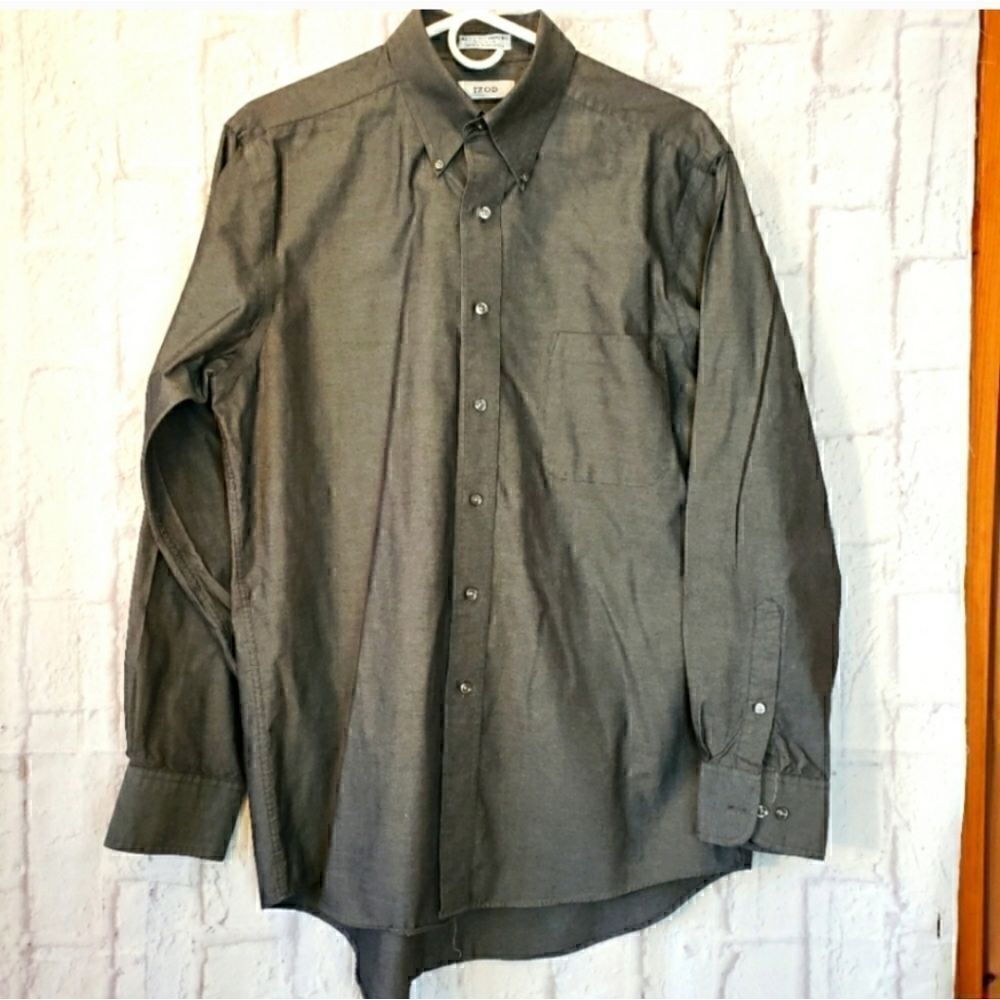 IZOD 80s 2-Ply Pinpoint Button-down Shirt